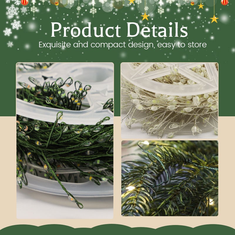 🎄Wczesna promocja świąteczna - 50% zniżki🎁 Sznur świetlny z fajerwerkami z drutu miedzianego