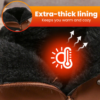 🔥GORĄCA WYPRZEDAŻ - 59% ZNIŻKI - Grube, ciepłe buty damskie na grubym obcasie